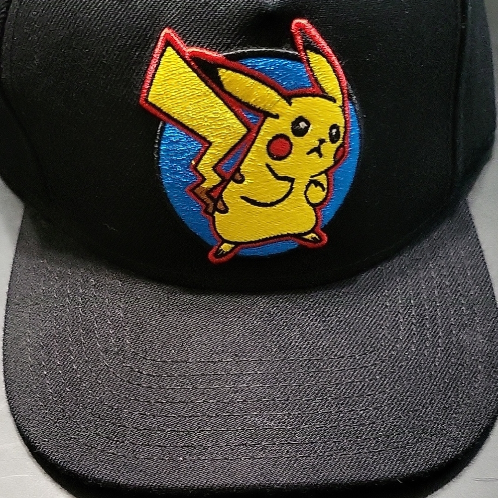 Black Pikachu Snapback Baseball Cap